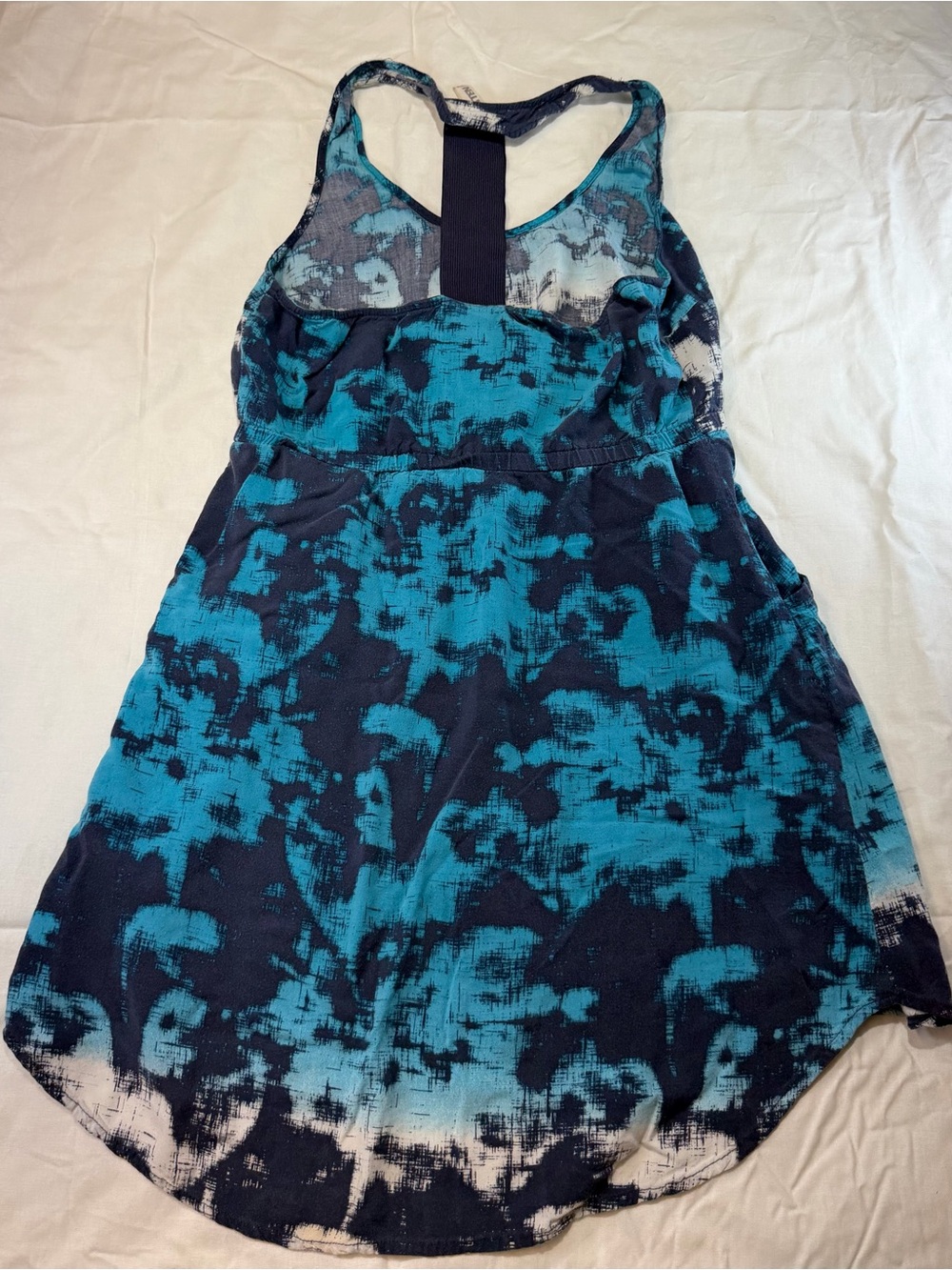 Hang Ten Blue Teal and White Tie-Dye Tank Top - Picture 2 of 5